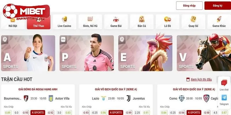 Cá cược thể thao tại Mibet vô cùng chất lượng